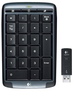 Logitech Cordless Number Pad - Wireless Numeric Keypad for All MSI Wind U100, U110, U120, U123, U210, A5000, A6005, CR700, CX600, CX700, EX300, PX600, X320, X340, X600 Laptop, Notebook, Netbook Computers