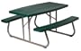 Lifetime Folding Picnic Table for 6, Bronze/Green