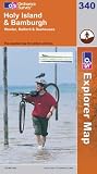 Books : Holy Island and Bamburgh (Explorer Maps) (Explorer Maps)
