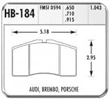 Hawk Performance HB184F.650B HPS Brake Pad