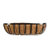 Buy CobraCo HTR24-B 24-Inch English Horse Trough Planter, Black by CobraCo