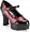 Lady-60 Pleaser USA Red and Black Patent Size: 6