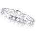 Sterling Silver 8mm Track Link Bracelet 8
