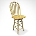Arrowback Natural Stool - 24"