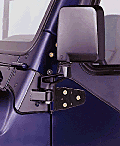 Jeep Wrangler Mirror Relocation Brackets - 1987-95 Wrangler