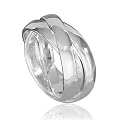 VINANI 3er Damen Ring Rund Silber 925 R3R