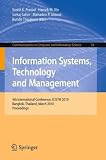 41STdI9LyFL. SL160  Information Systems, Technology and Management: 4th International Conference, ICISTM 2010, Bangkok, Thailand, March 11 13, 2010. Proceedings