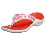 crocs Women's Capri Canvas Thong,White/Pulse,11 M