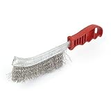 uxcell スチールワイヤーブラシ スクラッチブラシ ハンドツール ジュエリースクラッチ