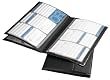 Rolodex 67465 Rolodex 192-Card Capacity Vinyl Business Card Book, 32 Pgs, 11-3/4 x 7-1/4, BK
