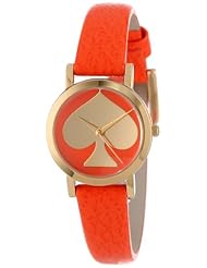 kate spade new york Womens 1YRU0196 Valencia Gold Spade Metro Mini Watch