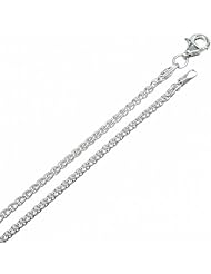 2MM Thick - Wheat Link Basket Rope Chain Necklace/Bracelet - Genuine .925 Solid Sterling Silver