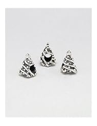 Christmas tree Bead In 92.5 Sterling Silver