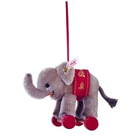 Limited Edition 4-Inch Elephant Ornament from the series Animals on Wheels by Steiff