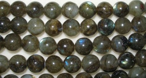 Labradorite Gemstone Rounds - 12mm - 16