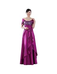 Sequined Satin Evening Dress/Bridesmaid Dress/Prom Dress/Wedding Party Dress 