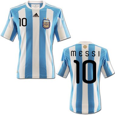 Argentinien Messi Trikot Home 2010, Größe: 164 Kids