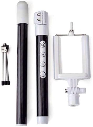 Dispho Extendable Smartphone Monopod Extendable Self Camera Shooting Handheld Monopod Mount Holder for Iphone 5s 5c 5 4s 4-Black