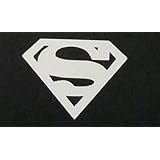 Superman Man of Steel 'S' Shield White Cell Phone Decal