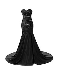 A-line Chiffon/Satin Sequined Sweetheart Evening Dress/Bridesmaid Dress/Prom Dress 