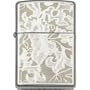 Zippo Lighter Flower High Polished Chrome,