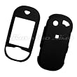 Pantech Matrix Pro C820 AT&T Rubberized Snap On Protector Hard Case Rubber Feel Cover Black