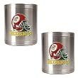 Washington Redskins 2pc Stainless Steel Can Holder Set- Helmet Logo NFL Football