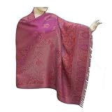 Handmade Self Design Mix Wool Shawl From India, Comfortable & Party Wear Shawl For Her (Free Shipping) Shwl0127rr