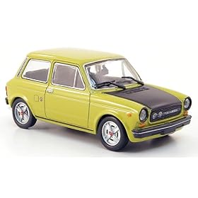 Autobianchi A 112 Abarth 70 HP, gr�ngelb/noire, 1975, Model Car, Miniature déjà montée, MCW-SC47 1:43