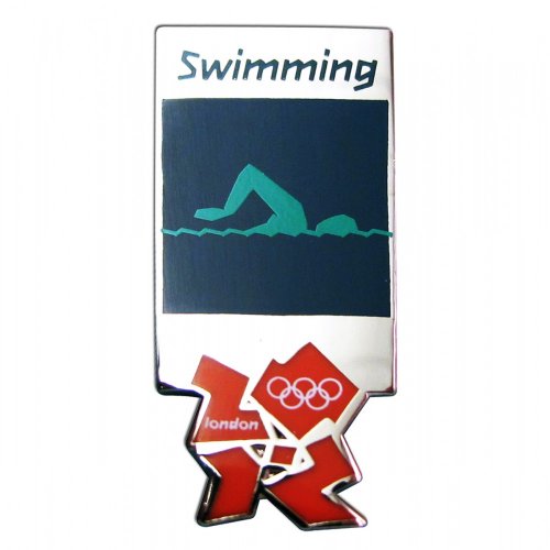 2012 Olympics Swimming Pictogram Pin