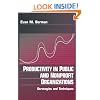 Productivity in Public and Non Profit Organizations: Strategies and Techniques
