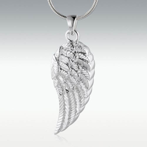 Wing of an Angel Sterling Silver Cremation Jewelry