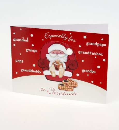 Hand Crafted Grandad Santa Card