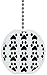 Paw Print Pattern Solid Ceramic Fan Pull