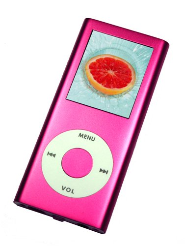 Childrens Toyshop  Electronics : Pocket Techie xSlim 1GB MP3/MP4/PMP Player with a 1.8" OLED Display and a Built in FM Radio, in Pink