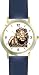 Lion (Male) No.2 Cat - WATCHBUDDY&reg; DELUXE TWO-TONE THEME WATCH - Arabic Numbers - Blue Leather Strap-Children's Size-Small ( Boy's Size & Girl's Size )