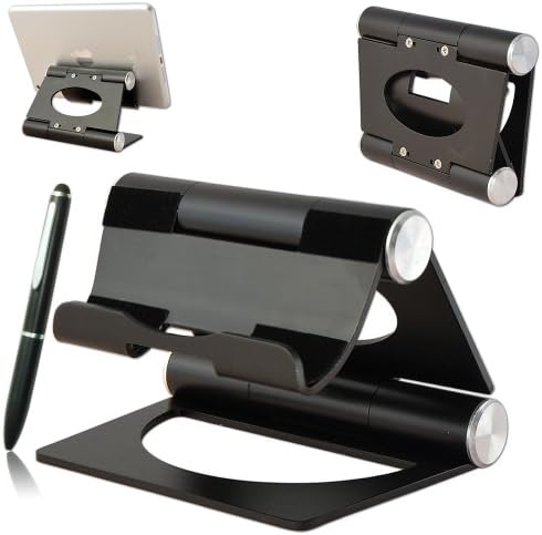 First2savvv black multi-angle Luxury Polished Stainless Steel Stand desktop dock docking station for Apple iPhone 6 & Apple iPhone 6 Plus with stylus pen