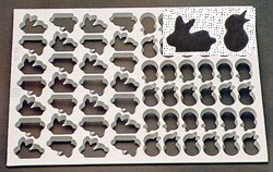 Thermo Cookie Cutting Sheet 2-1/2″/2 13/16″ Rabbit/Chick 28/36/Sheet