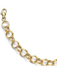 Leslies 14K Yellow Gold Fancy Link Bracelet