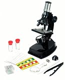 ETA hand2mind Elementary Microscope, 100X, 300X, and 600X Magnification, Mirror, and Battery-operated Lamp with Accessories for Grades K-6 (Ages 5-12)