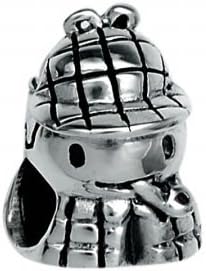 151256 Sherlock Holmes Bead in Sterling Silver. Weight- 4.09g