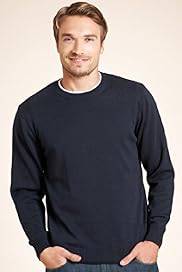XXXL Blue Harbour Pure Cotton Crew Neck Jumper
