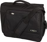 Jeep Black Laptop Messenger Bag - Genuine Jeep computer shoulder messenger bag for men and women - Unisex fabric shoulder messenger bag