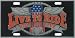 Live to Ride & Ride to Live Heavy-Duty Color Pewter License Plate