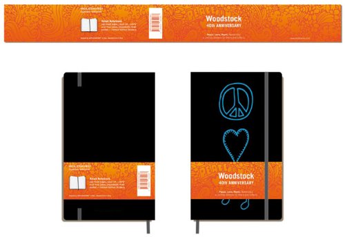 Woodstock Moleskine Large Ruled Notebook: Peace, Love, Music (Moleskine Srl)