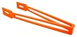 Zak Designs Orange 12-Inch Large Tongs