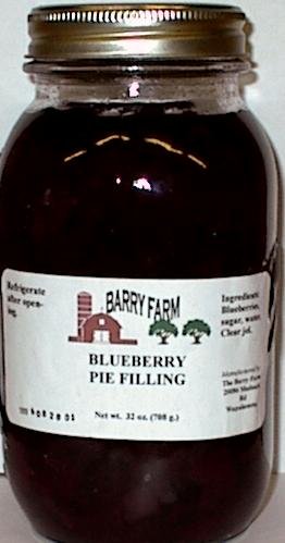 Blueberry Pie Filling, 32 fl. Oz. by Barry Farm