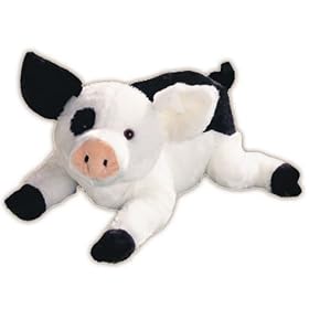 Gund 14-Inch Hamlet Pig - Black & White
