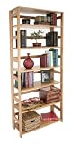 Regency Seating Oak 67-Inch High Folding Bookcase, Medium
