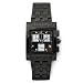 Klaus Kobec Atlantic Black IP Plated Gents Watch with Diamomds - T7 - Swiss Chronograph Movement Matching Black IP Plated Strap with Pitch Black Diamond Dial